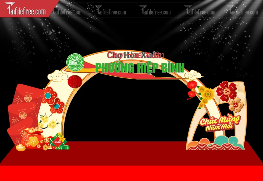 Mẫu Background Chúc Mừng Năm Mới Năm Chào Xuân Bính Ngọ _.PT986