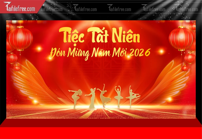 Mẫu Phông Nền Lễ Tất Niên Chúc Mừng Năm Mới Năm Chào Xuân Bính Ngọ _.PT995