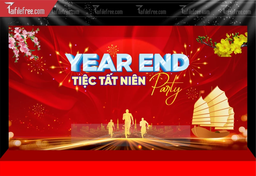 Mẫu Phông Nền Lễ Tất Niên Chúc Mừng Năm Mới Năm Chào Xuân Bính Ngọ _.PT997