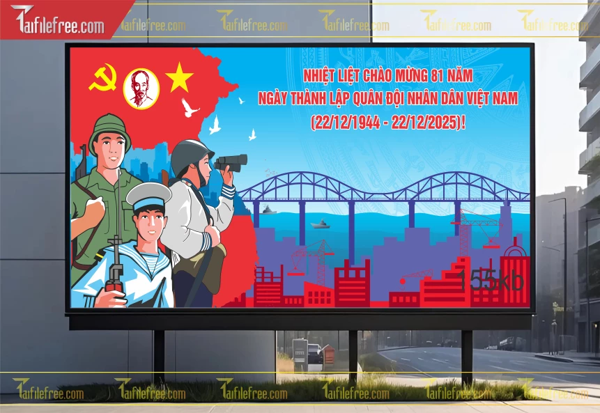 Poster  Kỷ Niệm Ngày Thành Lập Quân đội Nhân Dân_QD24