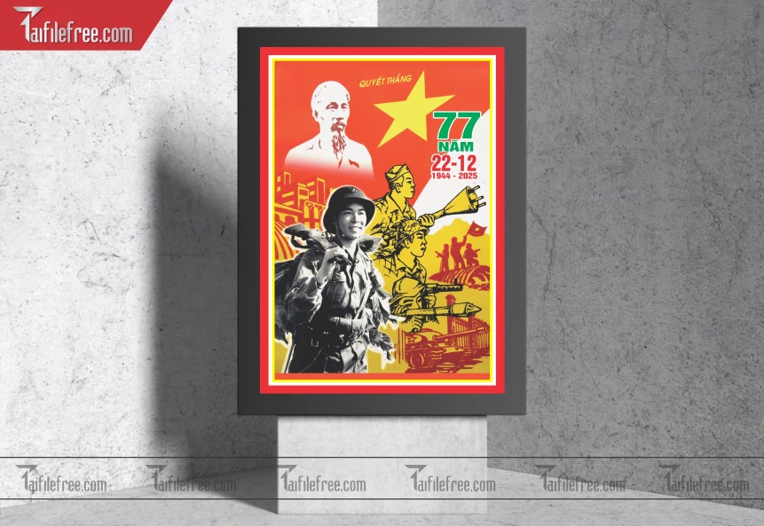 Poster  Kỷ Niệm Ngày Thành Lập Quân đội Nhân Dân_QD26