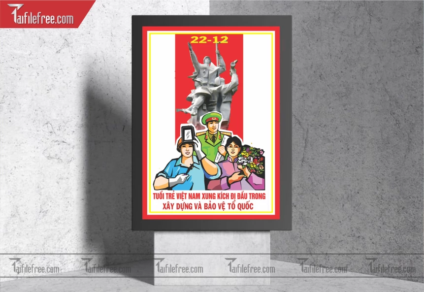 Poster  Kỷ Niệm Ngày Thành Lập Quân đội Nhân Dân_QD27