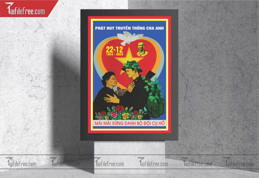 Poster  Kỷ Niệm Ngày Thành Lập Quân đội Nhân Dân_QD29