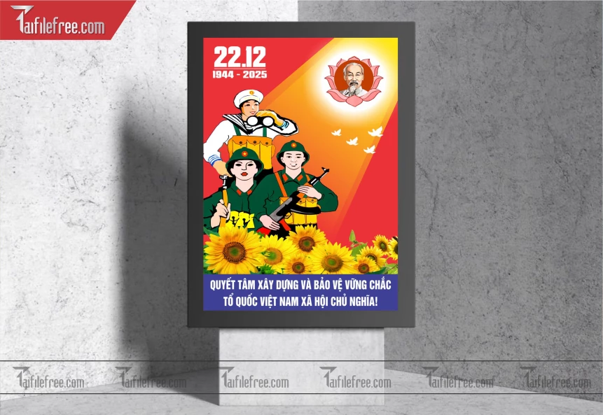 Poster  Kỷ Niệm Ngày Thành Lập Quân đội Nhân Dân_QD36