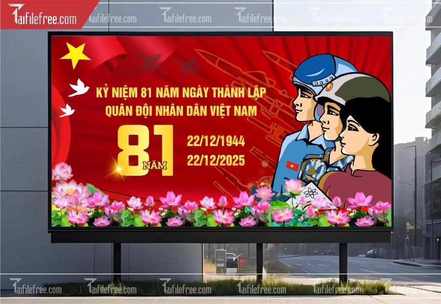 Banner Quân Đội Phòng Không Không Quân_QD46