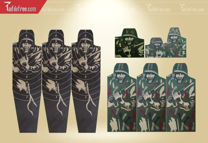 Mẫu Bia Ngắm Bắn Đạn Quân Đội_QD48