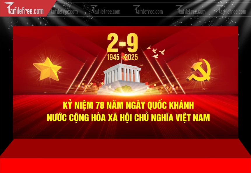 Background Lễ Quốc Khánh Ngày Độc Lập 2/9 QK103