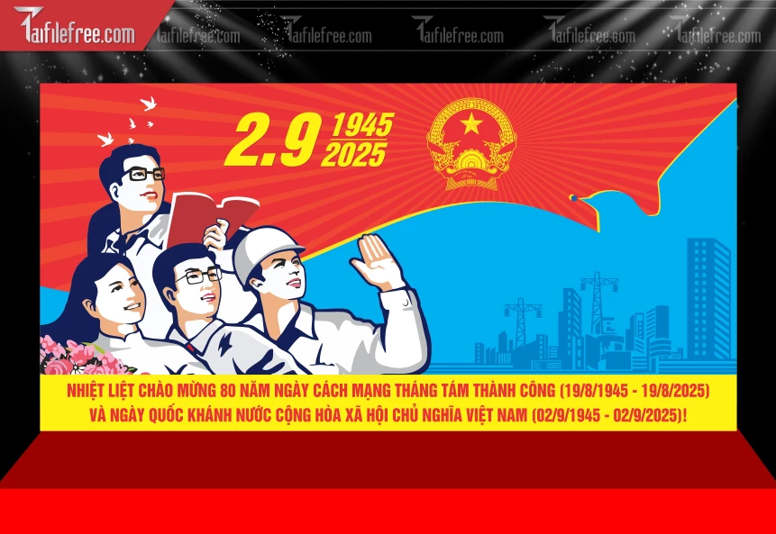 Phông Nền Lễ Quốc Khánh Ngày Độc Lập 2/9 QK116