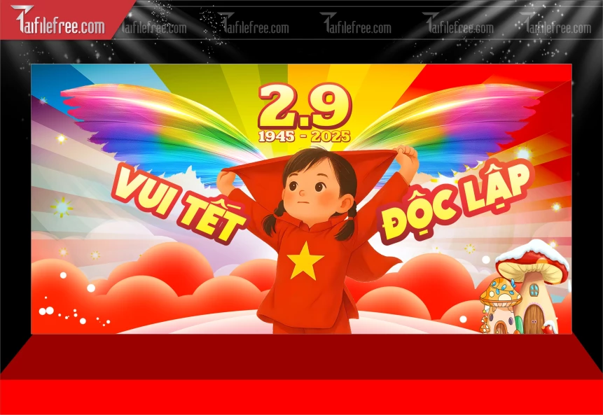 Phông Nền Lễ Quốc Khánh Ngày Độc Lập 2/9 QK117