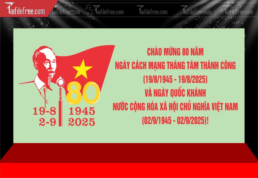 Phông Nền Lễ Quốc Khánh Ngày Độc Lập 2/9 QK120.