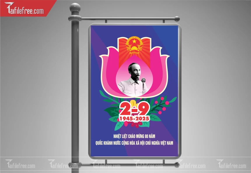 Poster Lễ Quốc Khánh Ngày Độc Lập 2/9 QK122