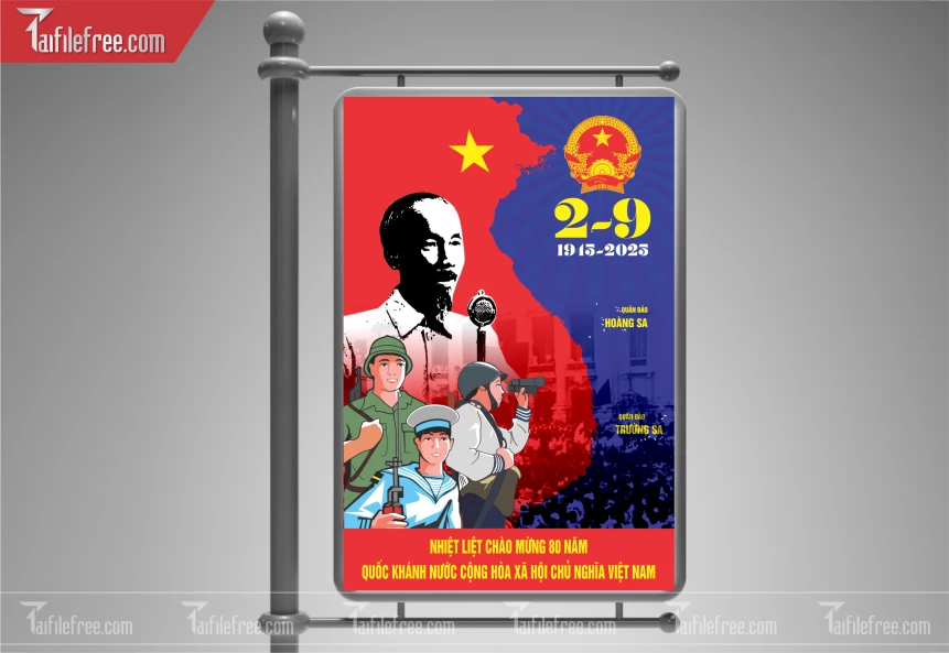 Poster Lễ Quốc Khánh Ngày Độc Lập 2/9 QK123