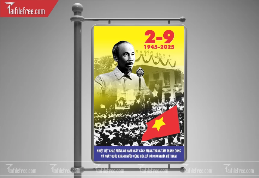 Poster Lễ Quốc Khánh Ngày Độc Lập 2/9 QK124