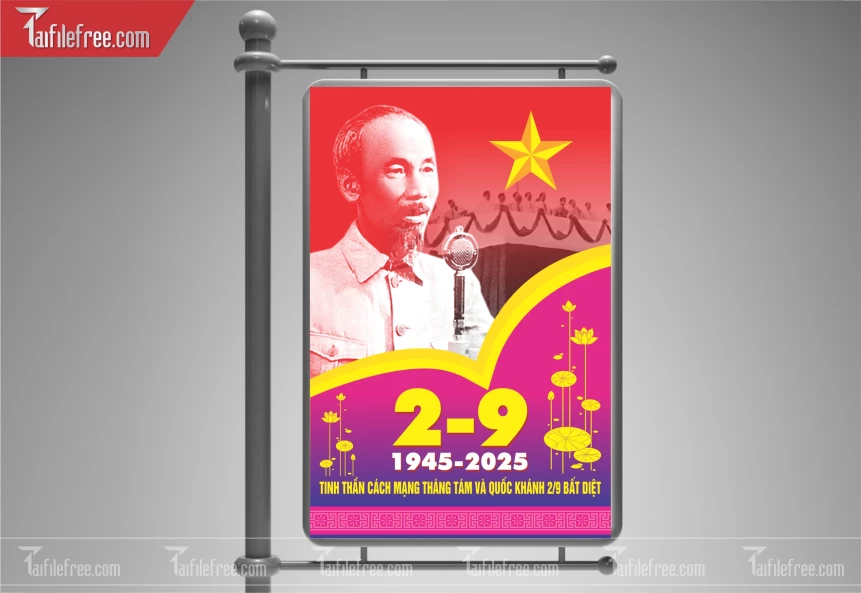 Poster Lễ Quốc Khánh Ngày Độc Lập 2/9 QK125