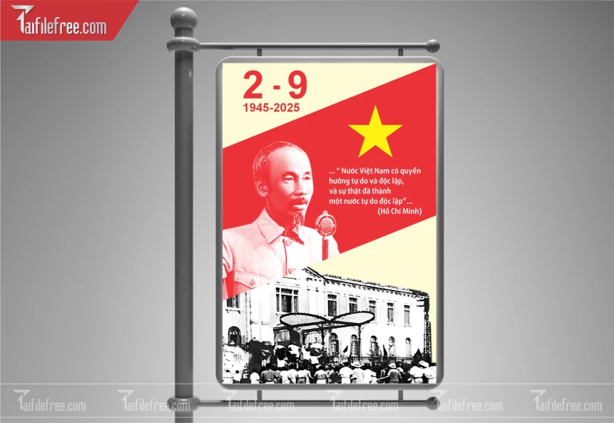 Poster Lễ Quốc Khánh Ngày Độc Lập 2/9 QK126