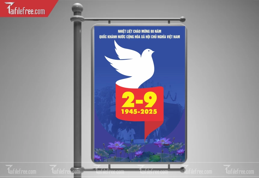 Poster Lễ Quốc Khánh Ngày Độc Lập 2/9 QK127