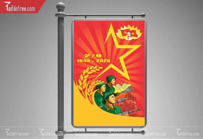 Poster Lễ Quốc Khánh Ngày Độc Lập 2/9 QK128