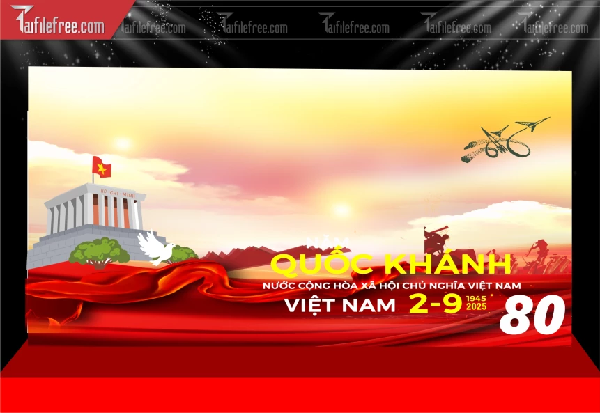 Phông Nền Lễ Quốc Khánh Ngày Độc Lập 2/9 QK130