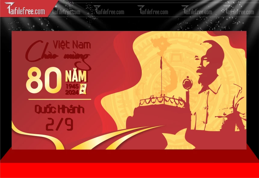 Phông Nền Lễ Quốc Khánh Ngày Độc Lập 2/9 QK132