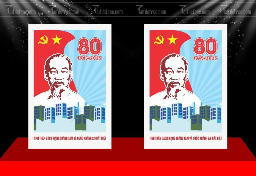 Poster Lễ Quốc Khánh Ngày Độc Lập 2/9 QK135