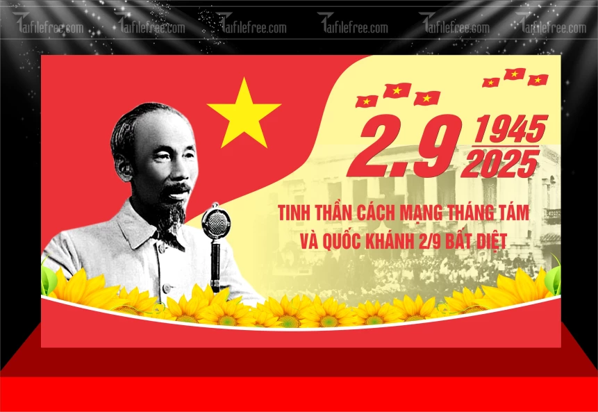 Phông Nền Lễ Quốc Khánh Ngày Độc Lập 2/9 QK136