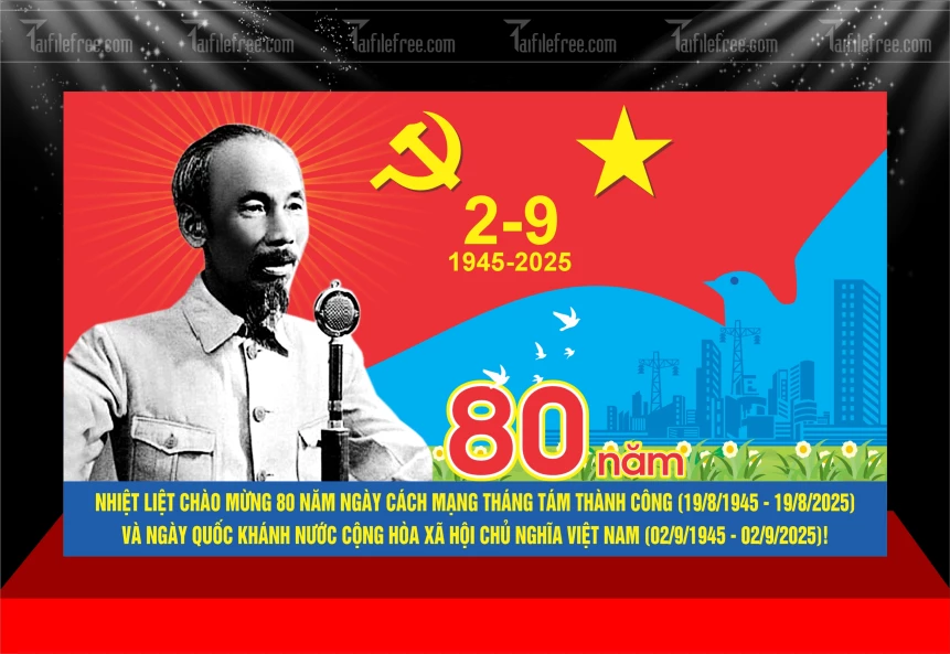 Phông Nền Lễ Quốc Khánh Ngày Độc Lập 2/9 QK137