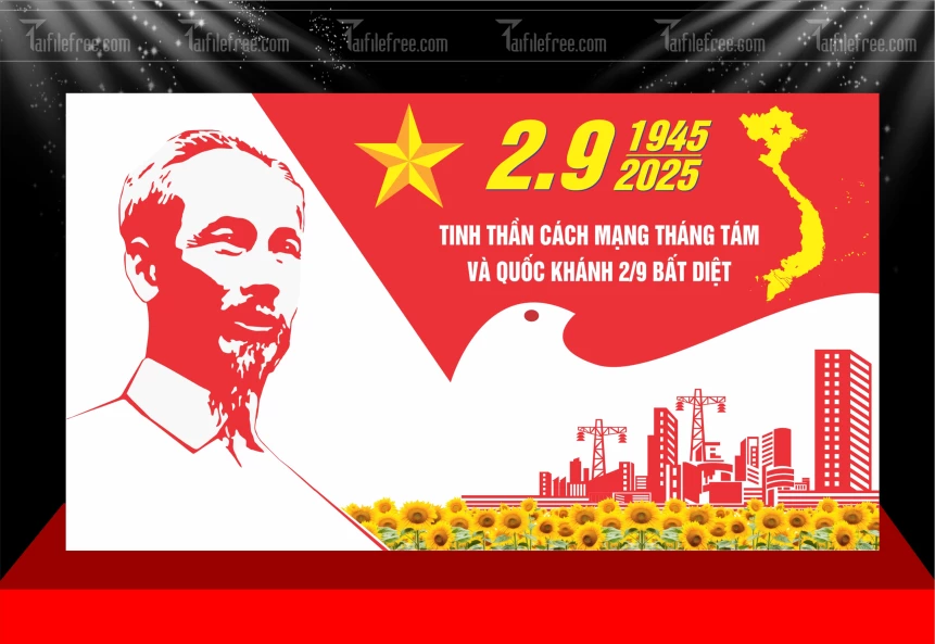 Phông Nền Lễ Quốc Khánh Ngày Độc Lập 2/9 QK139