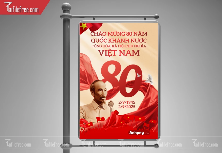 Poster Lễ Quốc Khánh Ngày Độc Lập 2/9 QK83