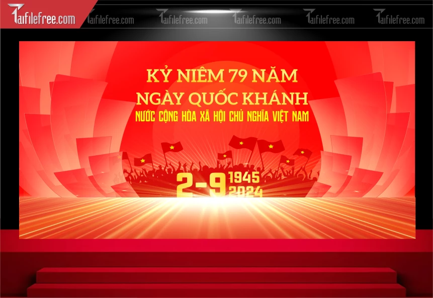 Background Lịch Nghỉ Lễ Quốc Khánh Ngày Độc Lập 2/9 QK88