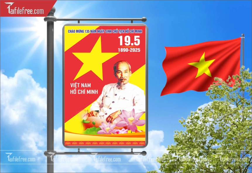 Poster kỷ Niệm Ngày Sinh Bác Hồ S92