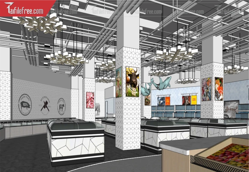 File 3D Sketchup Siêu Thị_SK442