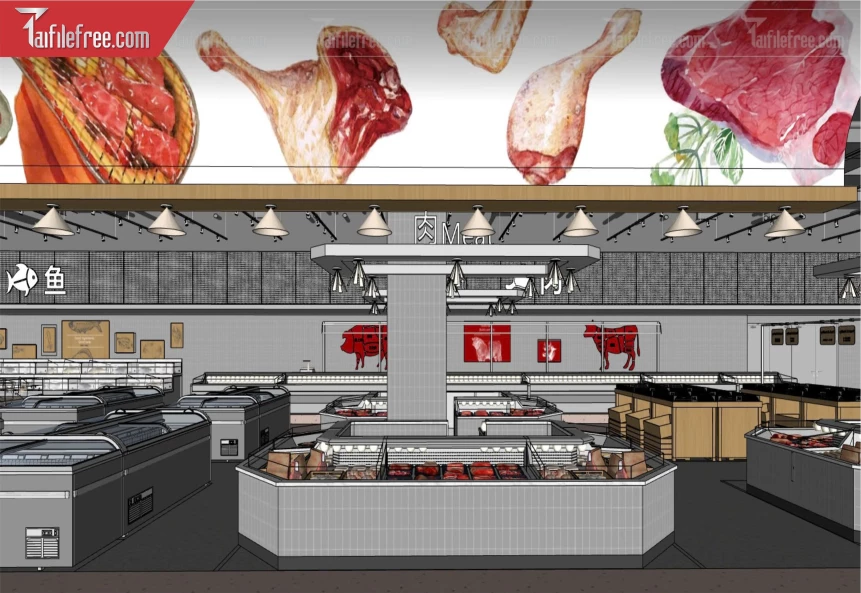 File 3D Sketchup Siêu Thị_SK443