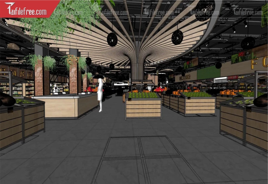 File 3D Sketchup Siêu Thị_SK445