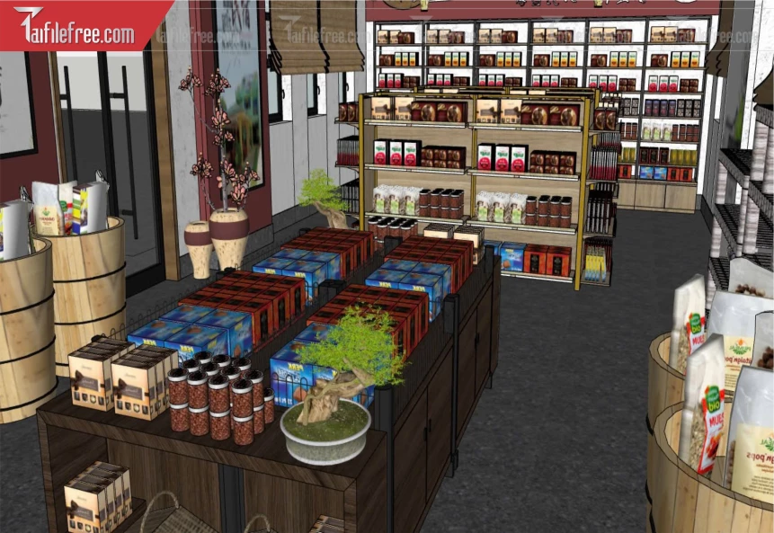 File 3D Sketchup Siêu Thị_SK451