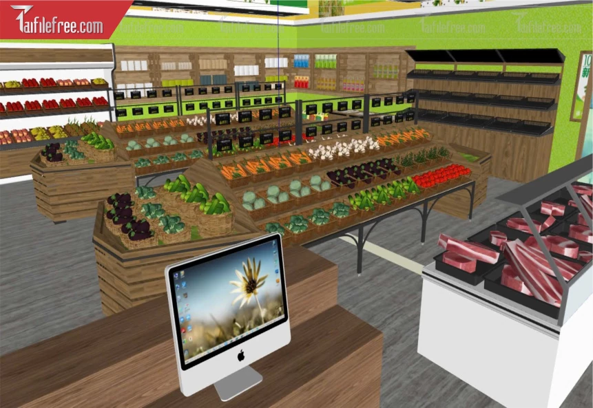 File 3D Sketchup Siêu Thị_SK531