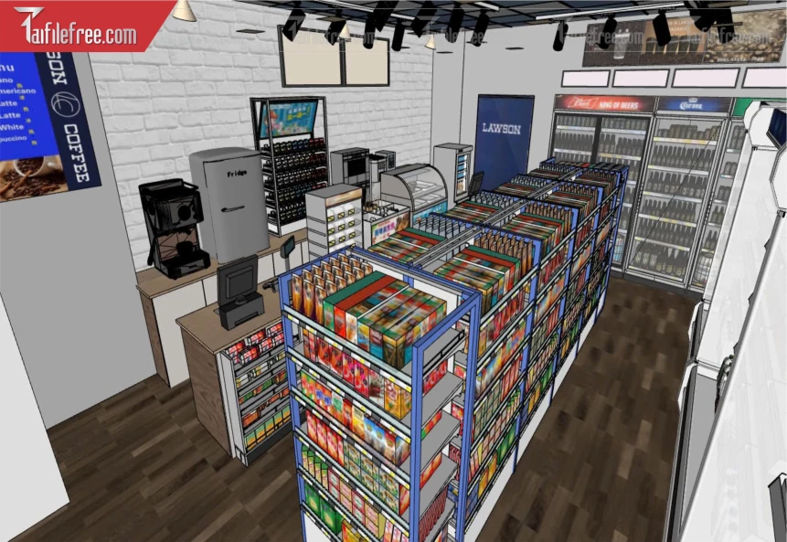 File 3D Sketchup Siêu Thị_SK536