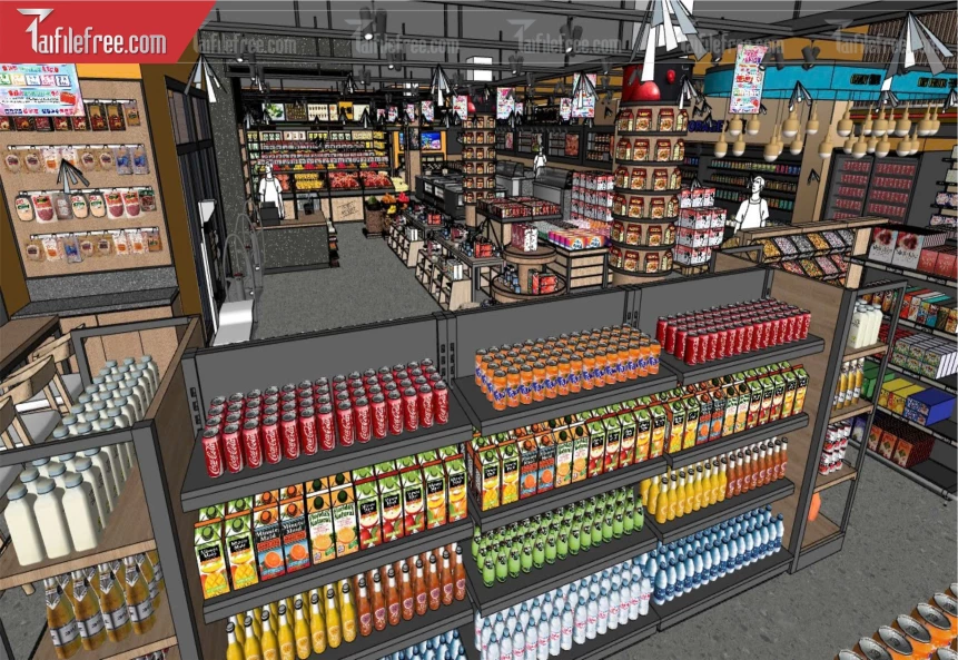 File 3D Sketchup Siêu Thị_SK539