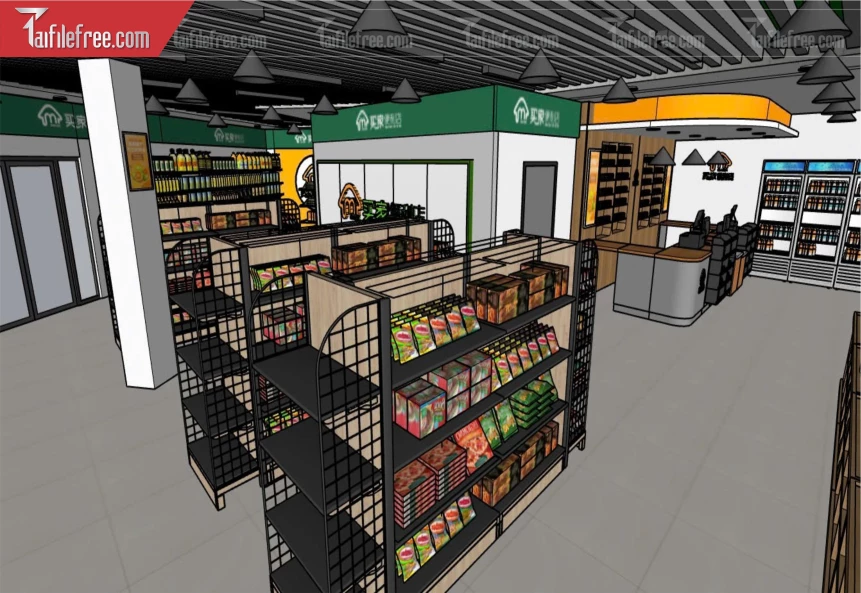 File 3D Sketchup Siêu Thị_SK540