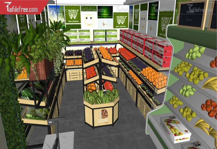 File 3D Sketchup Siêu Thị_SK542