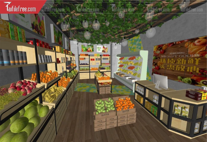 File 3D Sketchup Siêu Thị_SK543