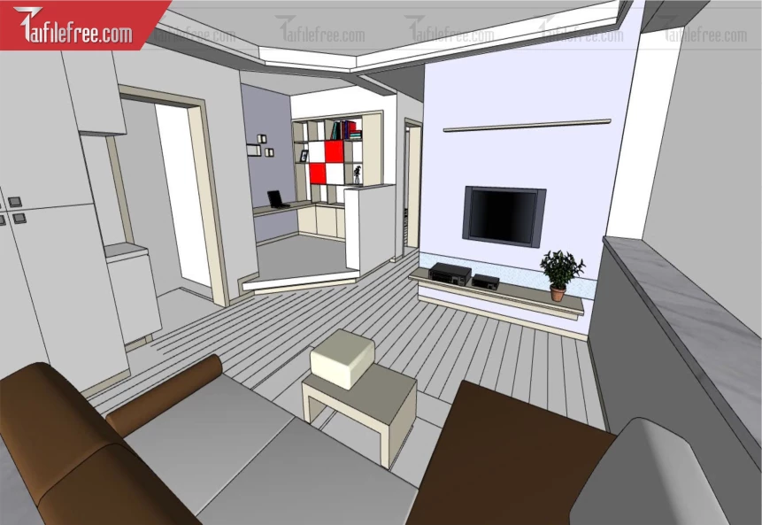 File 3D Sketchup Phòng Khách_SK554