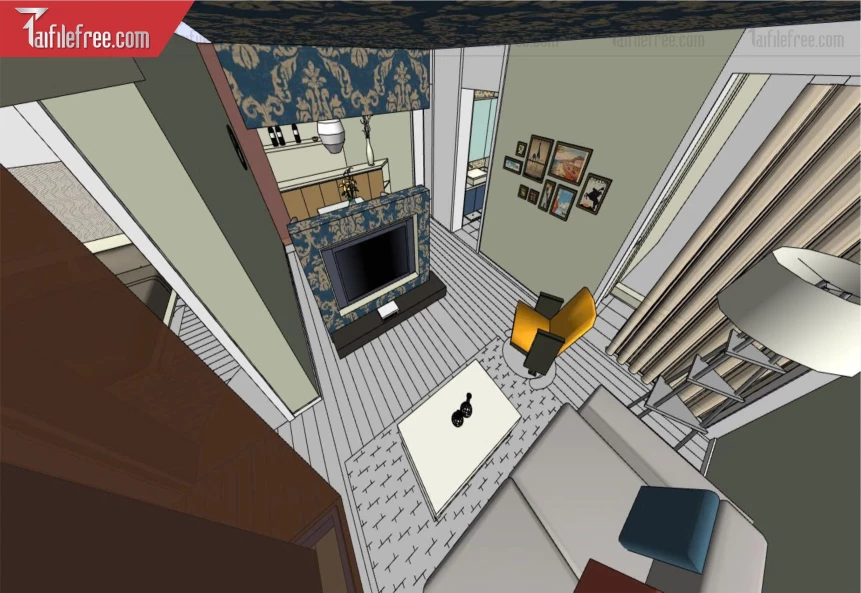 File 3D Sketchup Phòng Khách_SK557