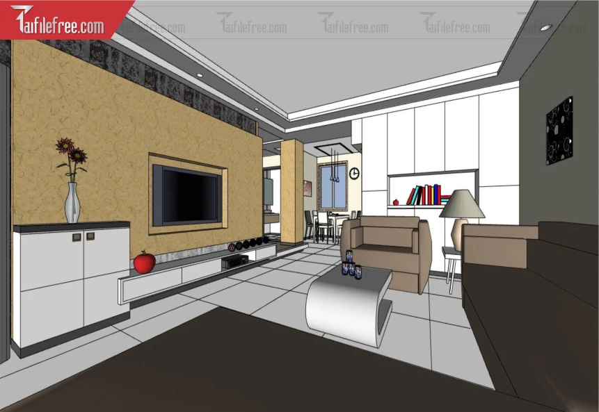 File 3D Sketchup Phòng Khách_SK562