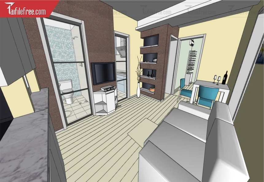 File 3D Sketchup Phòng Khách_SK563