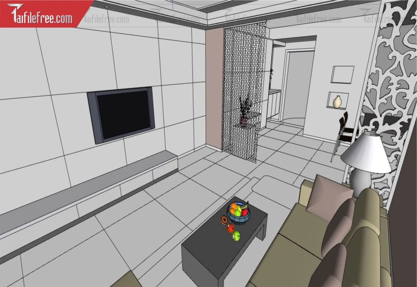 File 3D Sketchup Phòng Khách_SK566