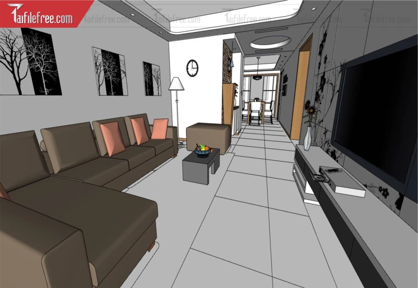 File 3D Sketchup Phòng Khách_SK568