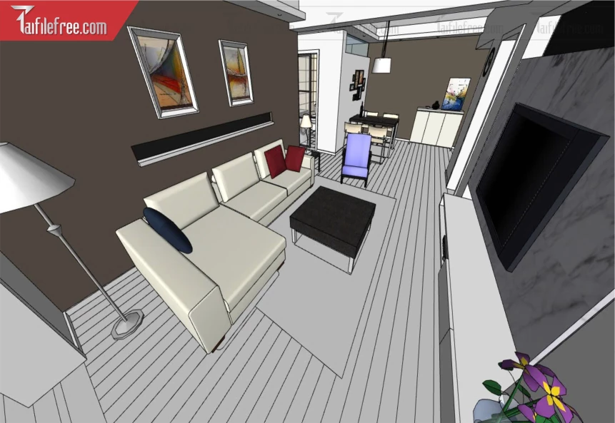 File 3D Sketchup Phòng Khách_SK581