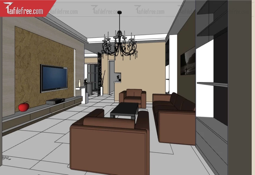 File 3D Sketchup Phòng Khách_SK583