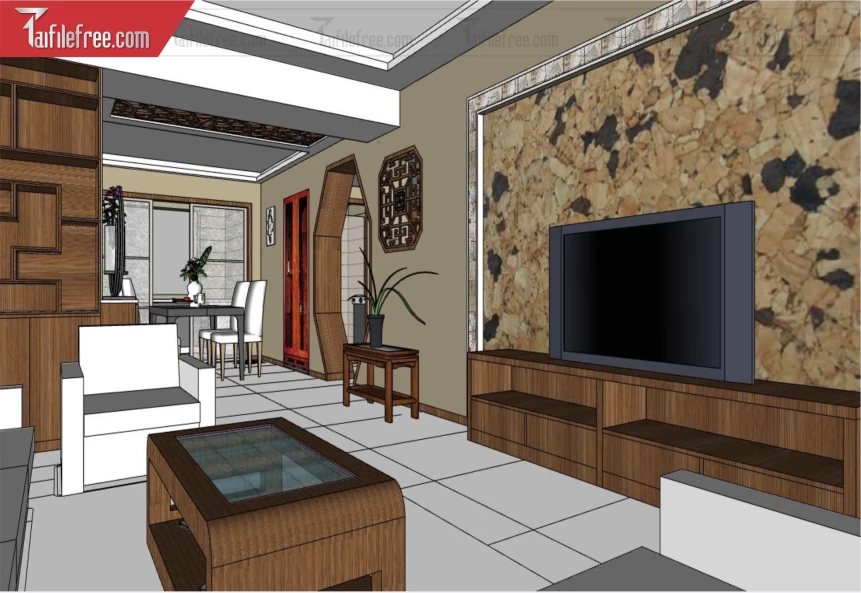 File 3D Sketchup Phòng Khách_SK585