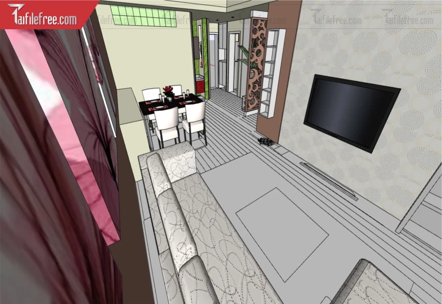 File 3D Sketchup Phòng Khách_SK588